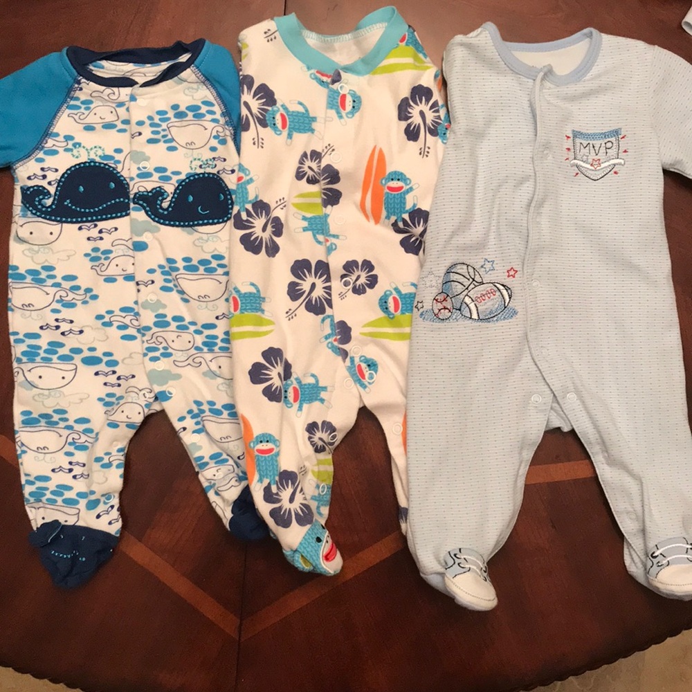 Lot of 4 3m boy sleepers of various brands